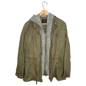 Love Tree Green and Grey Jacket